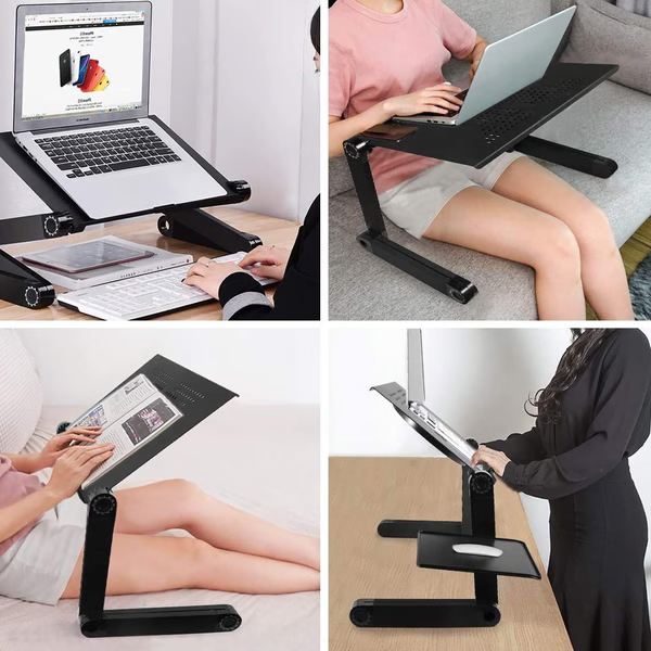 Wszechstronny smukły obrotowy stojak na laptopa 360°