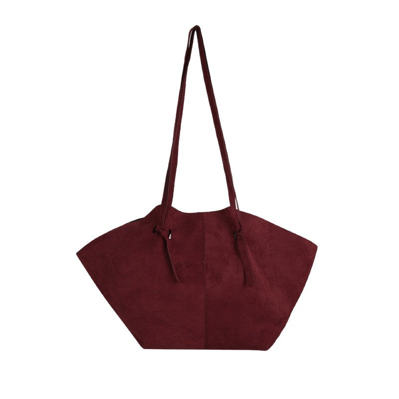Zamszowa torba oversize