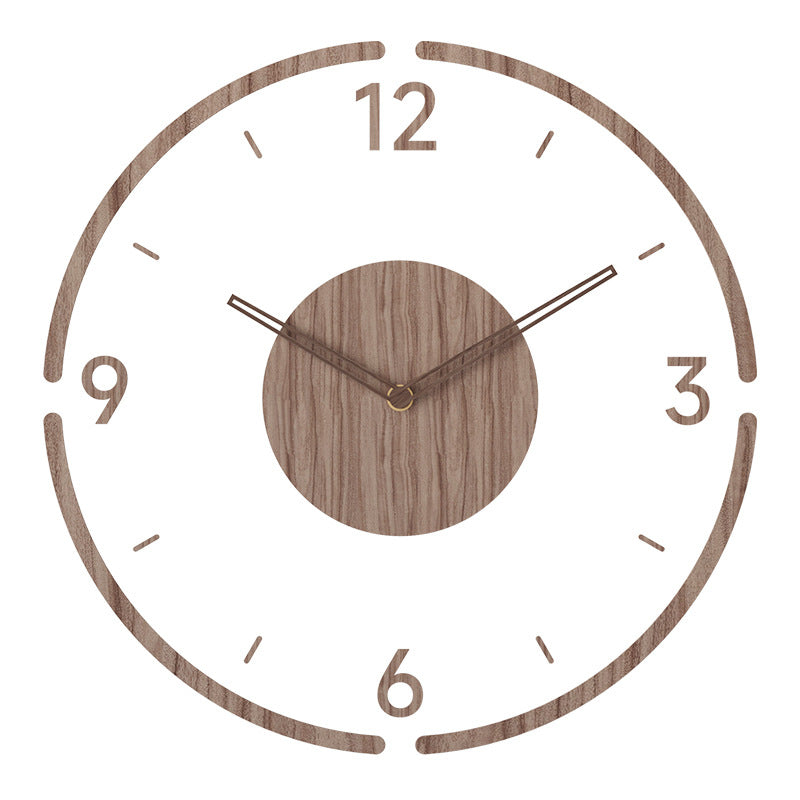 Zegar Ścienny Drewniany Nordycki – Minimalistyczny Design