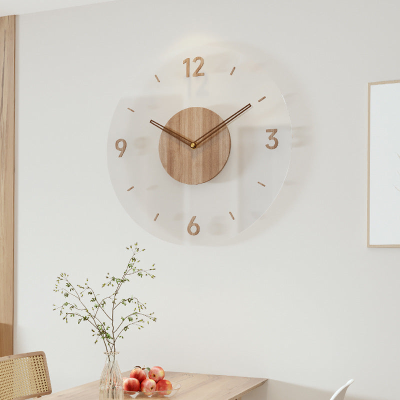 Zegar Ścienny Drewniany Nordycki – Minimalistyczny Design