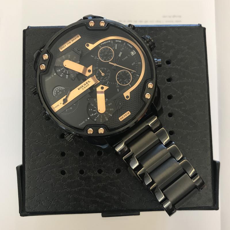 Zegarek kwarcowy chronograf ze stali nierdzewnej