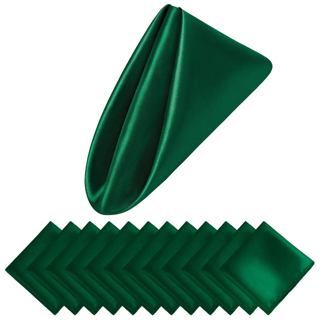 Zestaw 12 Satynowych Serwetek Luksusowych 30x30 cm do Dekoracji Stołu