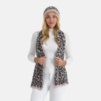 Zestaw damski Styled By: szalik i czapka w panterkę – 2-częściowe akcesoria zimowe