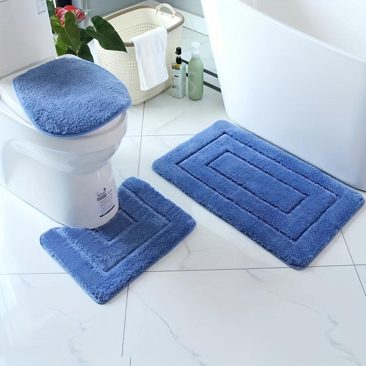 Zestaw mat łazienkowych SoftStep Luxe – antypoślizgowe, szybkoschnące i nadające się do prania