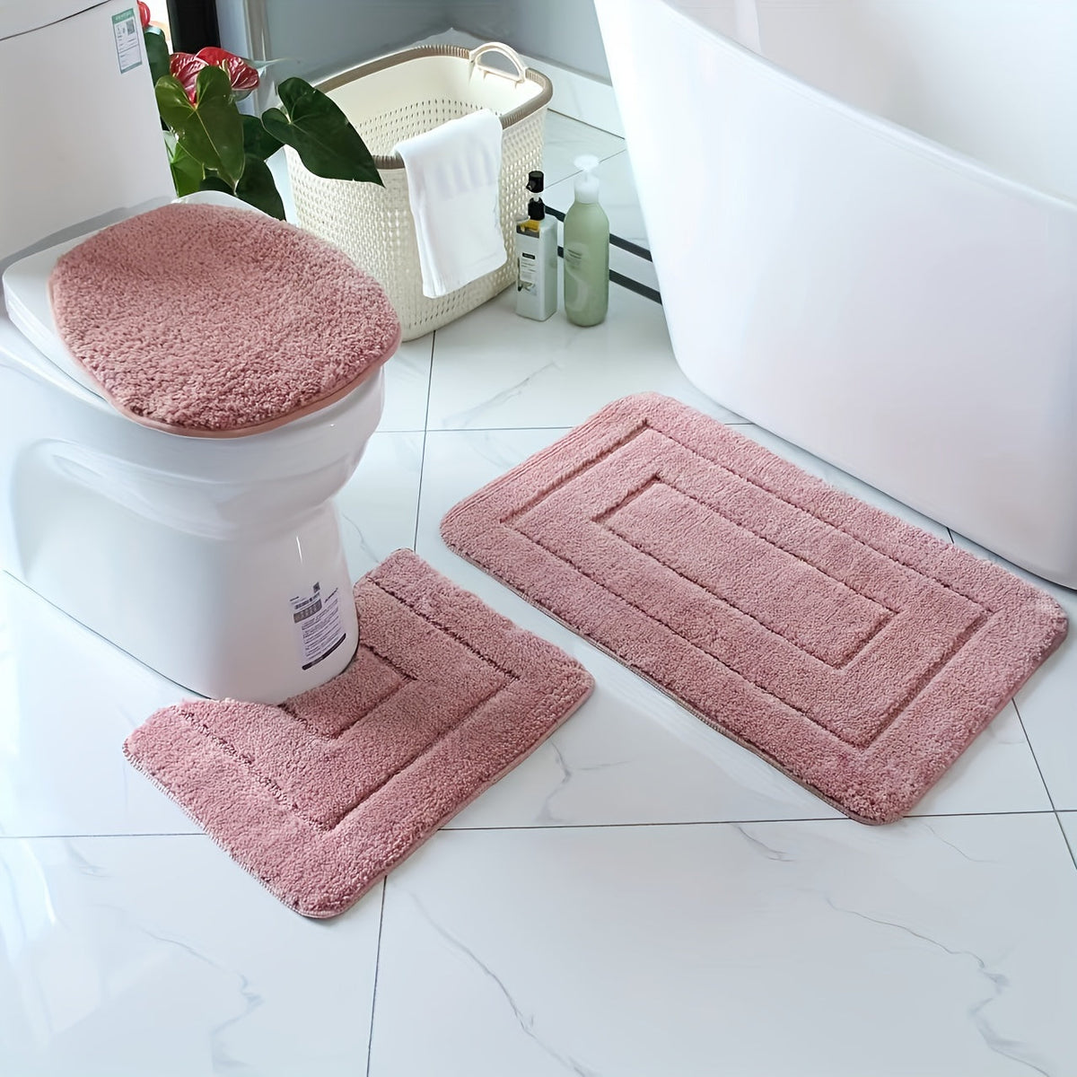 Zestaw mat łazienkowych SoftStep Luxe – antypoślizgowe, szybkoschnące i nadające się do prania