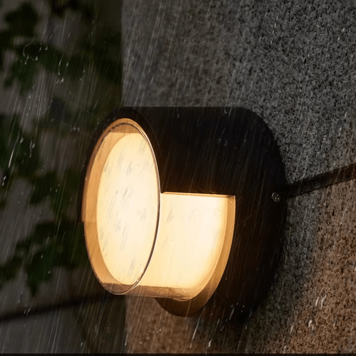 Zewnętrzna lampa ścienna | Zintegrowana dioda LED w ciepłej bieli | Odporna na warunki atmosferyczne
