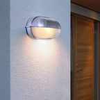 Zewnętrzna przemysłowa lampa ścienna typu bulkhead Owalny design odporny na warunki atmosferyczne