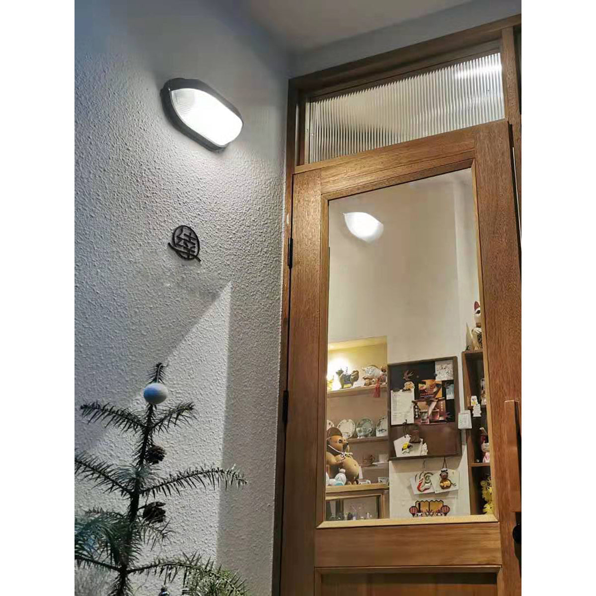 Zewnętrzna przemysłowa lampa ścienna typu bulkhead Owalny design odporny na warunki atmosferyczne