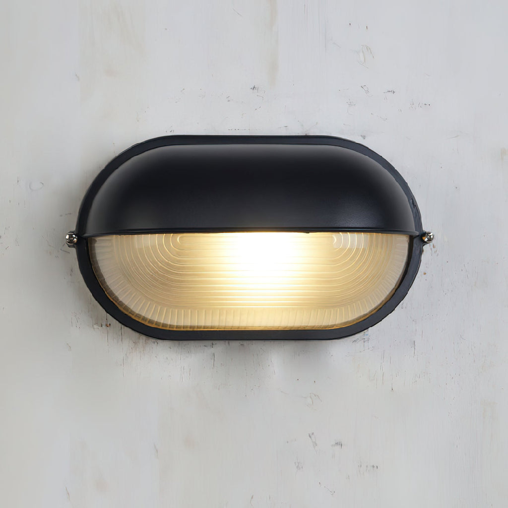 Zewnętrzna przemysłowa lampa ścienna typu bulkhead Owalny design odporny na warunki atmosferyczne
