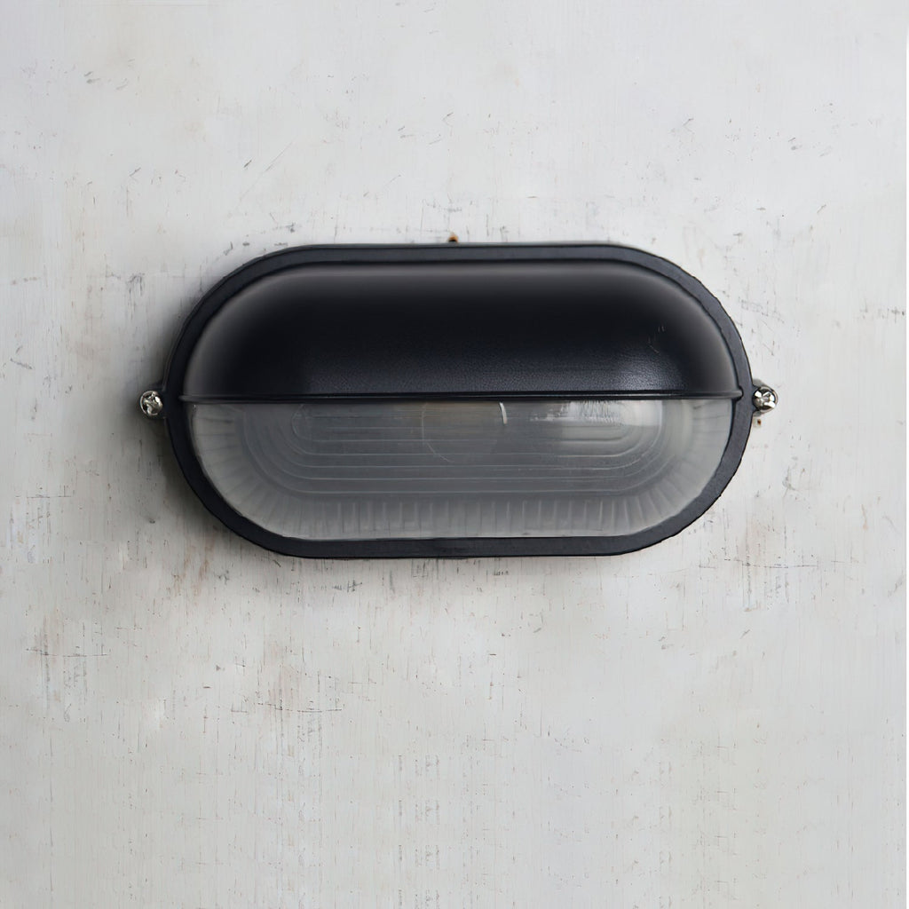 Zewnętrzna przemysłowa lampa ścienna typu bulkhead Owalny design odporny na warunki atmosferyczne