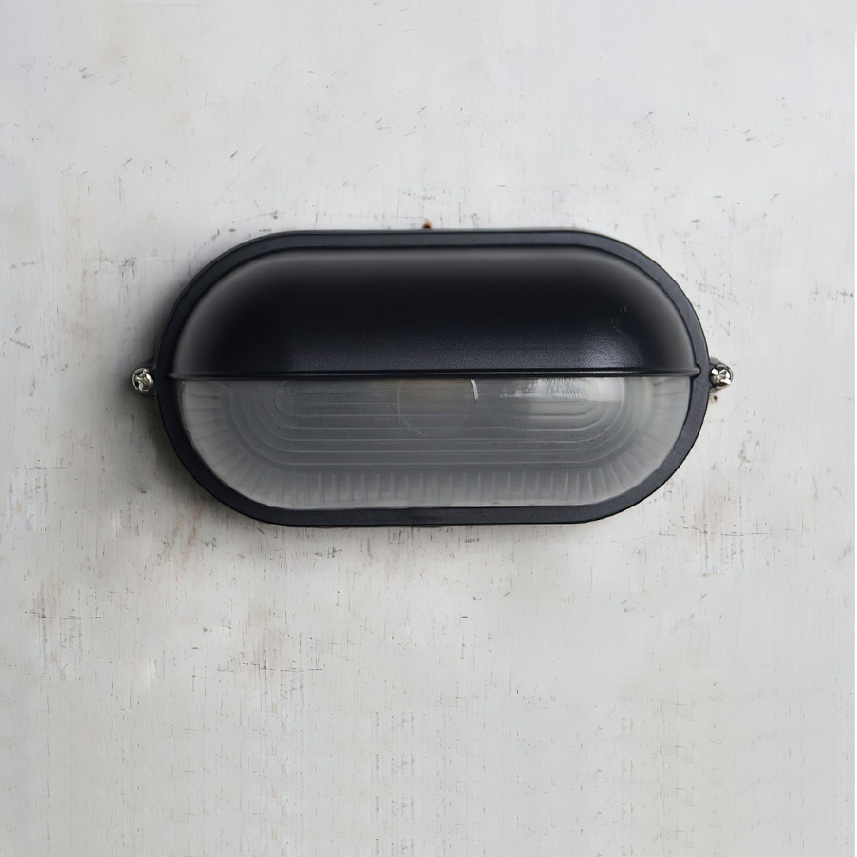 Zewnętrzna przemysłowa lampa ścienna typu bulkhead Owalny design odporny na warunki atmosferyczne