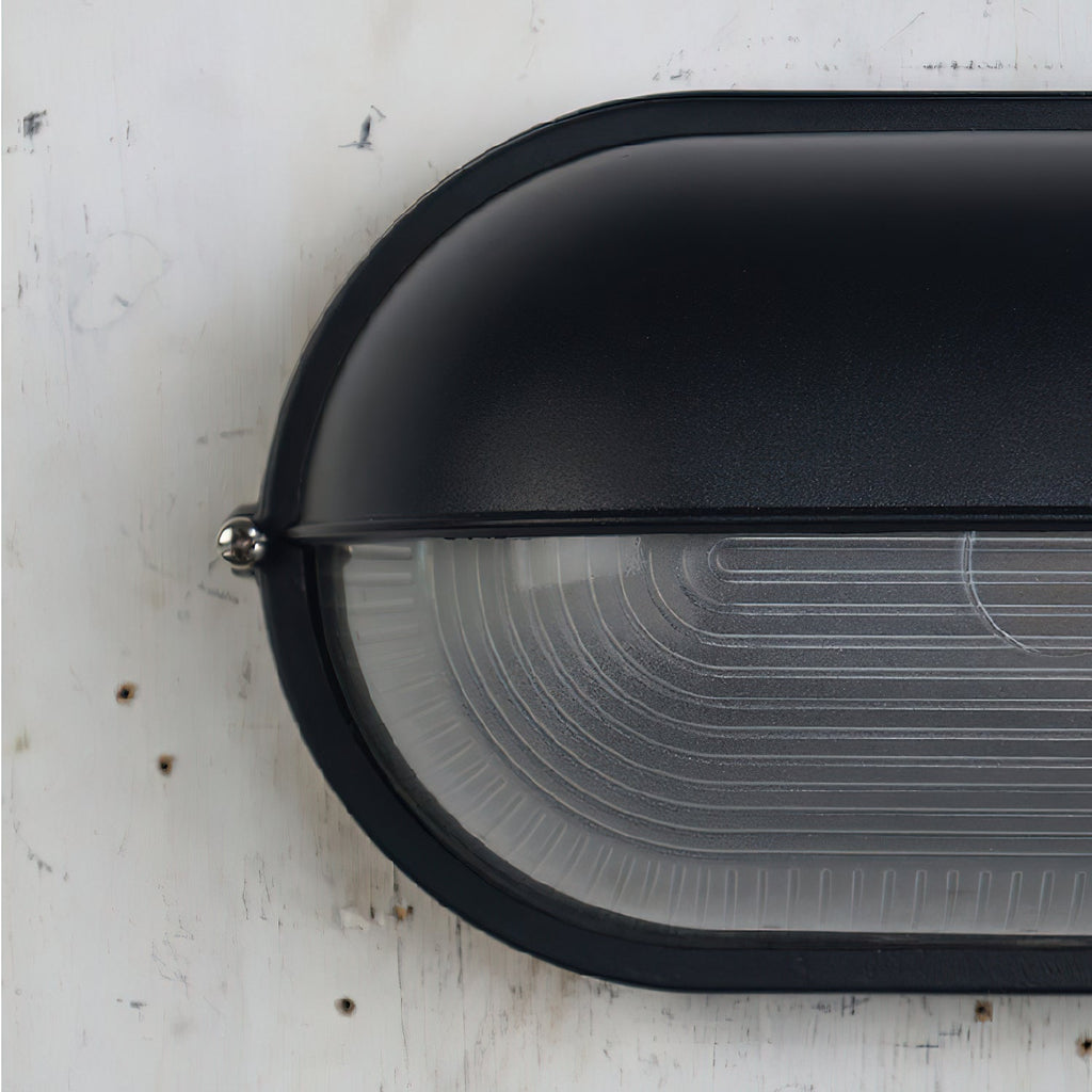 Zewnętrzna przemysłowa lampa ścienna typu bulkhead Owalny design odporny na warunki atmosferyczne