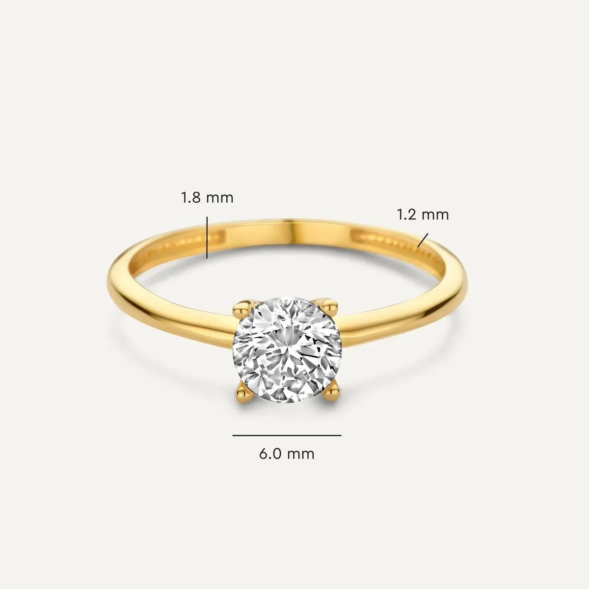 Złoty Pierścionek El Playa – Minimalistyczny Design, Elegancki i Wygodny, Idealny na Co Dzień